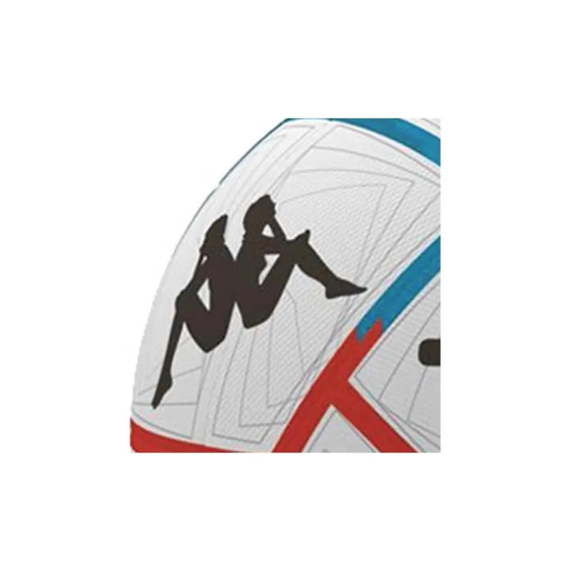 Kappa Size 5 Ball Soccer PU Unisex White-Red Blue Stripes-5