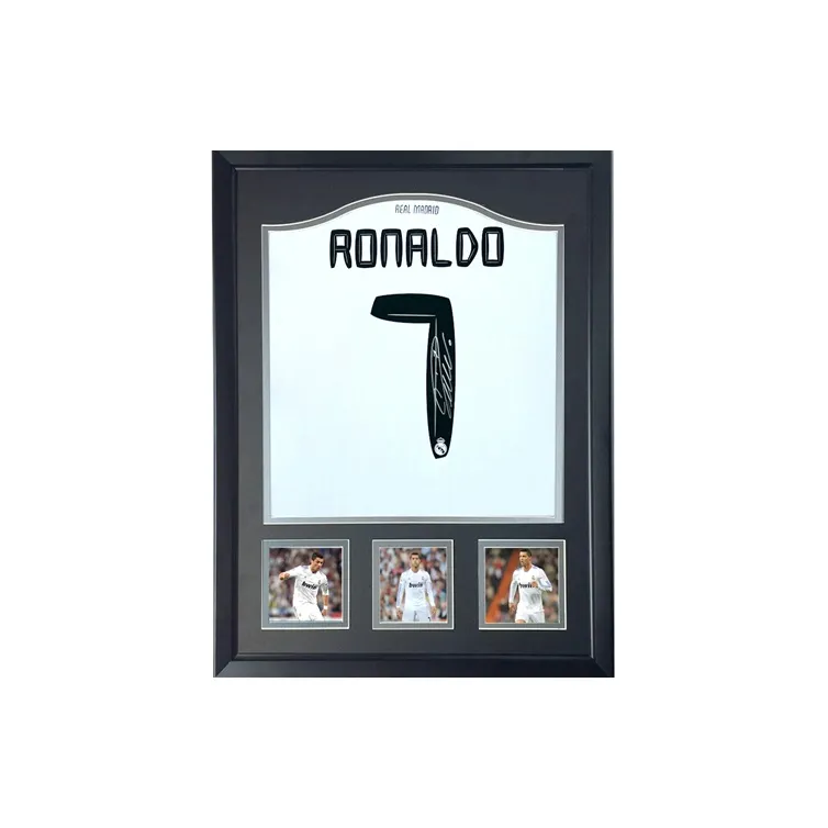 Three For 10-11 Real Madrid Team Cristiano Ronaldo Ronaldo Hand-Signed Soccer Apparel Jersey With SA Certificate-1