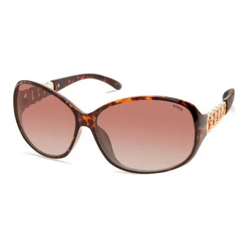 GUESS Resin Oval Sunglasses Women's Tortoiseshell