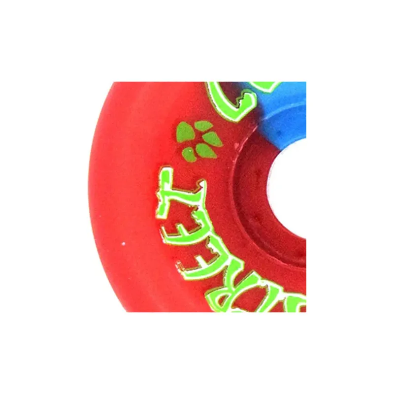 DOGTOWN Skateboard Wheels Land Surfboards 57mm X 97a-Red/Bright Blue 50/50-3