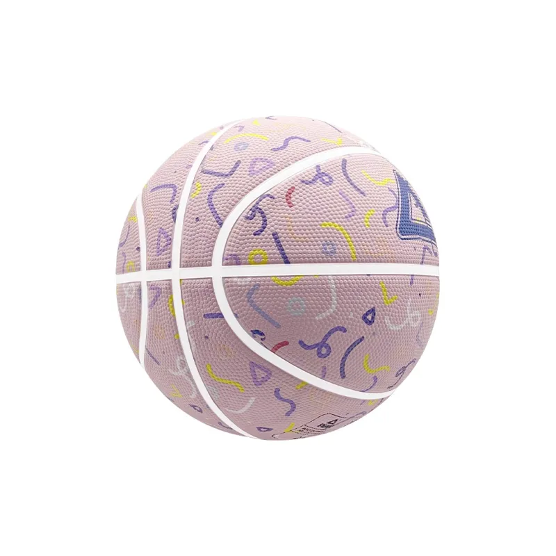 PEAK Rubber Basketball Pink Size 7 Training Competition Unisex-2