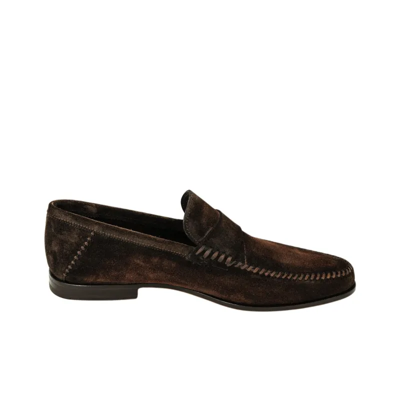 Santoni Benito Loafers Men's Dark Brown-1