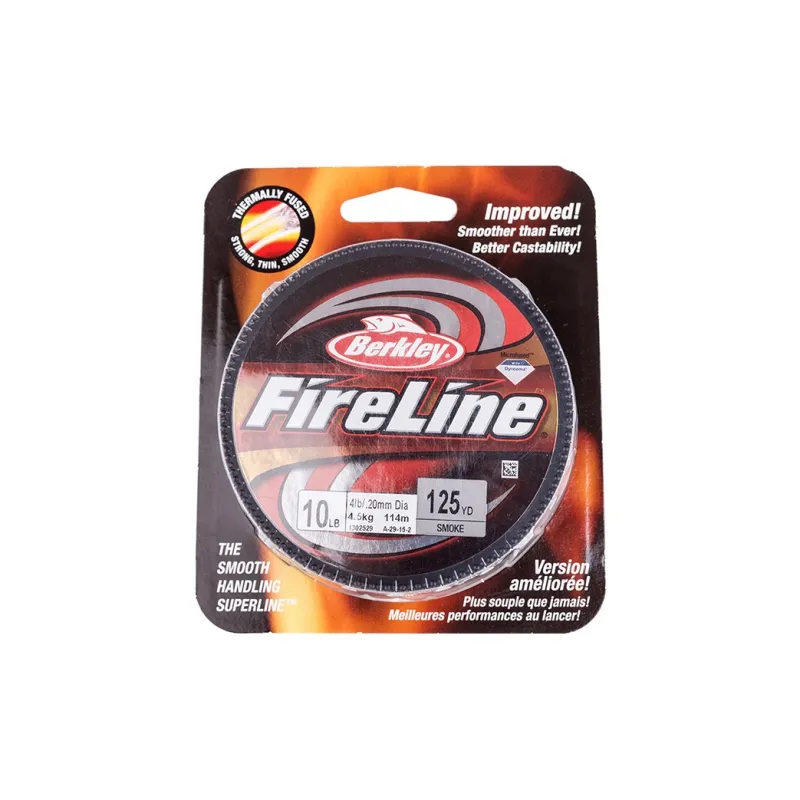 BERKLEY Fish Line Main Line United States Line Of Fire Bekley Fireline Smoke Gray 114 Meters-4