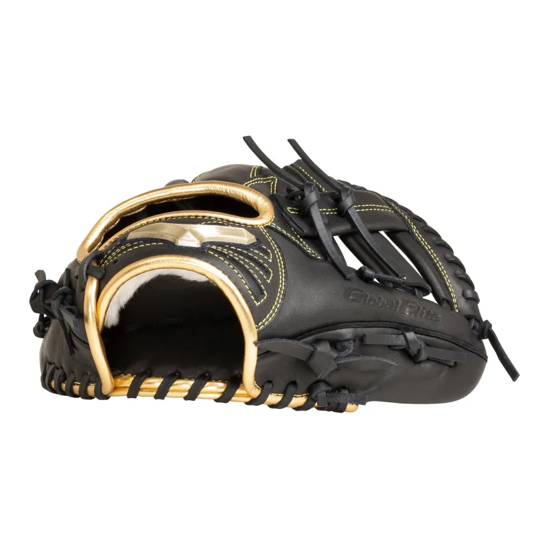 Mizuno Baseball Gloves Catcher's Glove Top Grain Cow Leather Unisex Black Gold-1