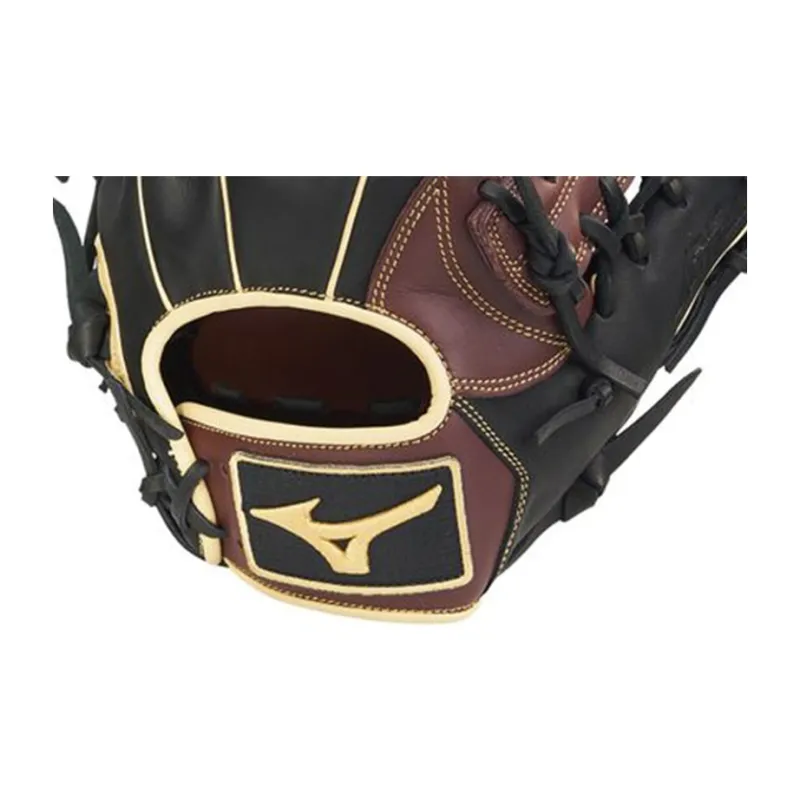 Mizuno Baseball Gloves Catcher's Glove Top Grain Cow Leather Unisex Black Brown-3