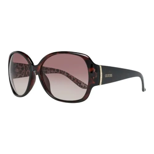 GUESS Metal Plastic Butterfly Sunglasses Women's Tortoiseshell
