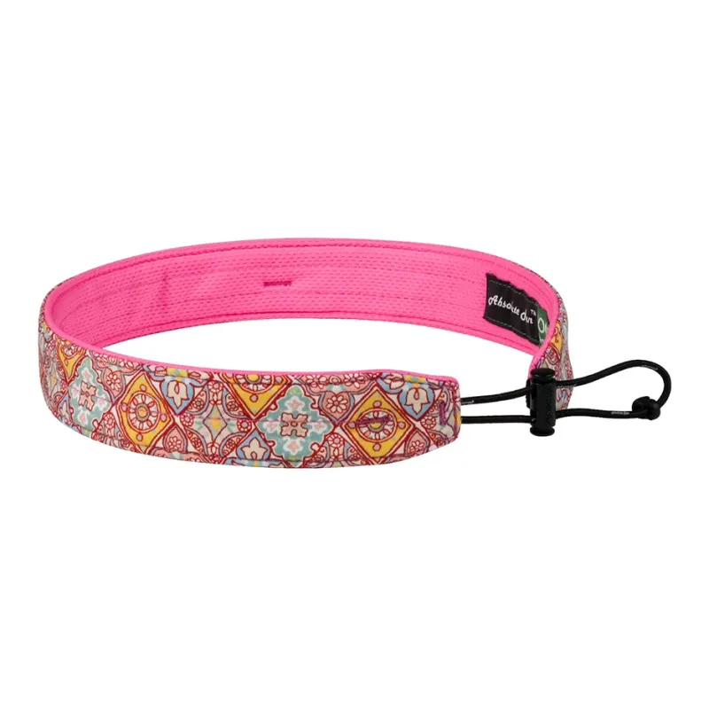 Absolute Run Sweatbands Elastic Moisture Wicking Antibacterial Running, Marathon, Fitness, Yoga, Pilates 58±4cm Pink-3