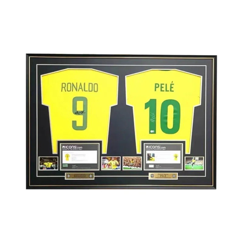 Yi Shot Jersey Included Icons Double Certificate Framed For Collecting-2