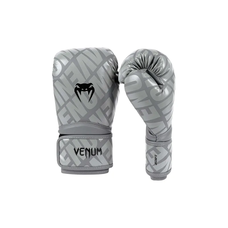 VENUM Boxing Gloves Synthetic Leather Unisex Gray Black-2