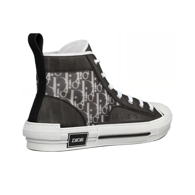 DIOR B23 High Black White Oblique-3