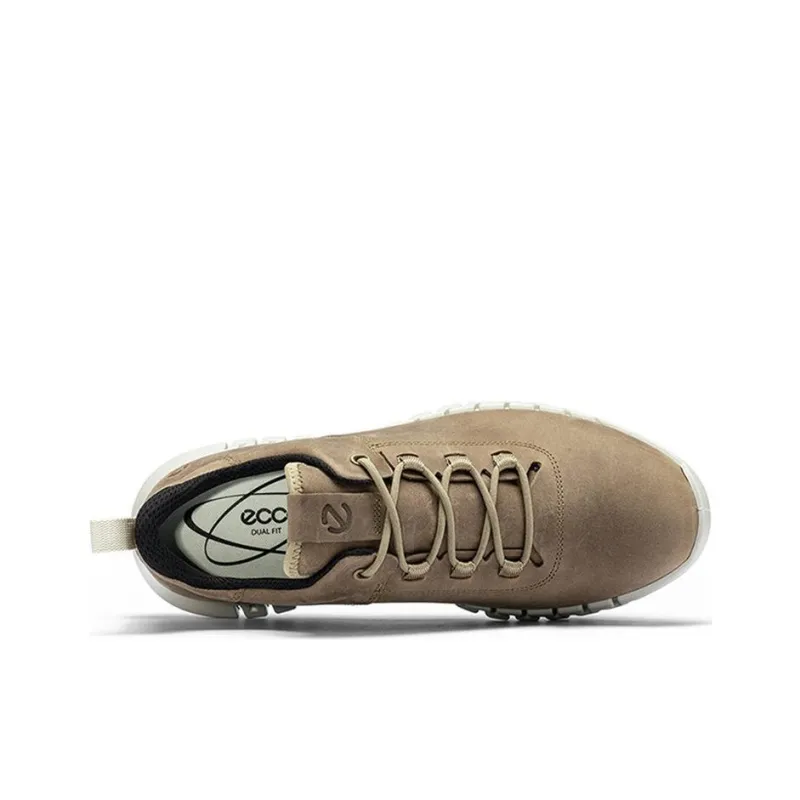 Ecco Abrasion Resistant Breathable Low Top Casual Shoes Men's Light Brown-6