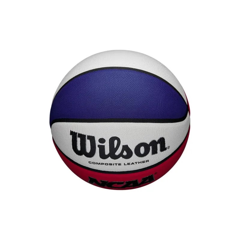 Wilson NCAA Synthetic Leather Basketball Blue White Red Patchwork Size 7 Training-1