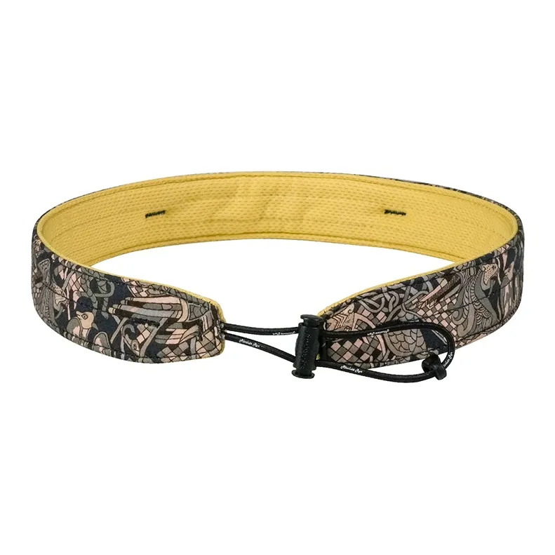 Absolute Run Sweatbands Elastic Moisture Wicking Antibacterial Running, Yoga, Badminton 58±4cm Coffee Unisex-4