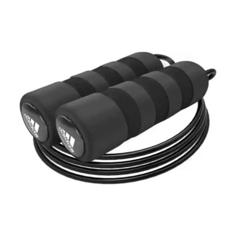 Adidas Fitness Training Non Countable Jump Ropes Adults Foam Controller Black Gray-3