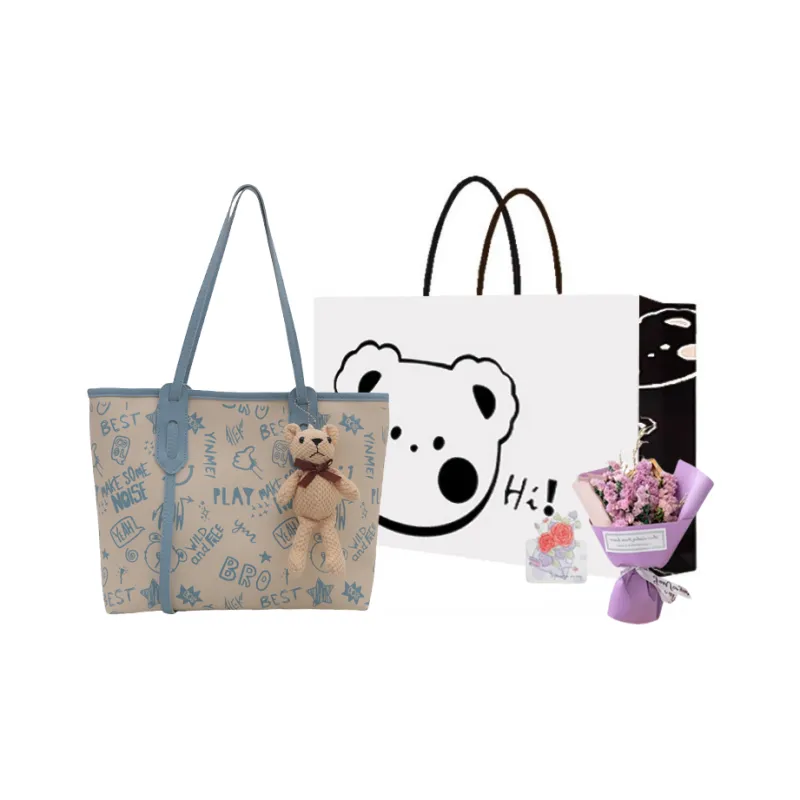 NX DOUGHNUT PU Tote Bag Shoulder Bag Regular Women's Multicolor-36