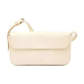Il Bisonte Cow Leather Crossbody Bag Shoulder Bag Women's White