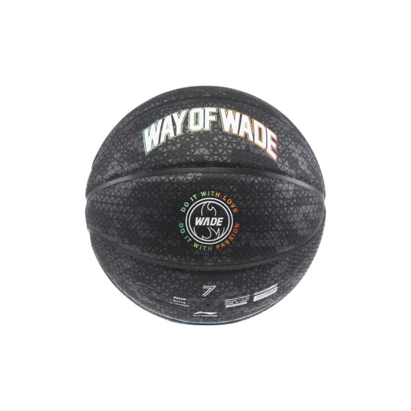 LiNing x WADE PU Basketball Black Size 7 Ball Training Unisex-4