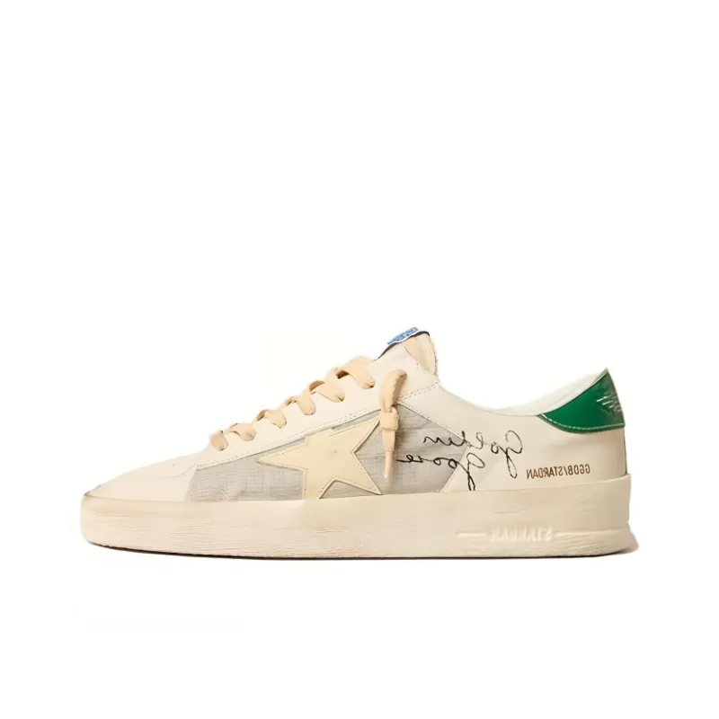 Golden Goose Low Top Skateboard Shoes Men's White-0