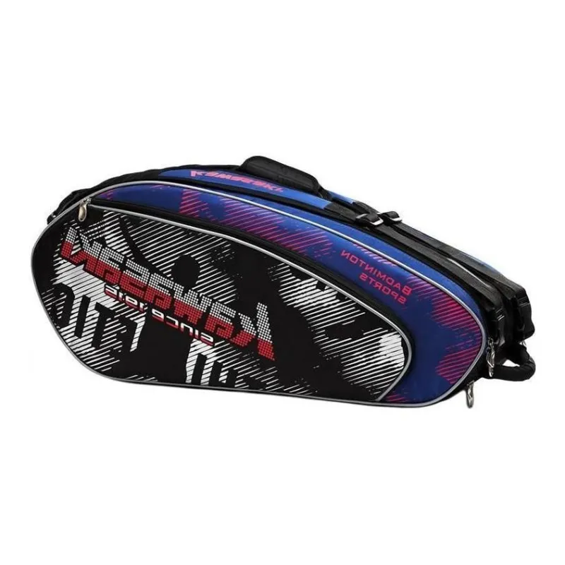 Kawasaki Badminton Racket Bags 6 Pcs Pack Sporty Style Crossbody Bag Blue Purple Unisex Independent Shoe Bag-1