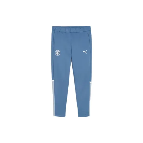 PUMA MANCHESTER CITY CASUALS Knitted Sweatpants Women's Blue