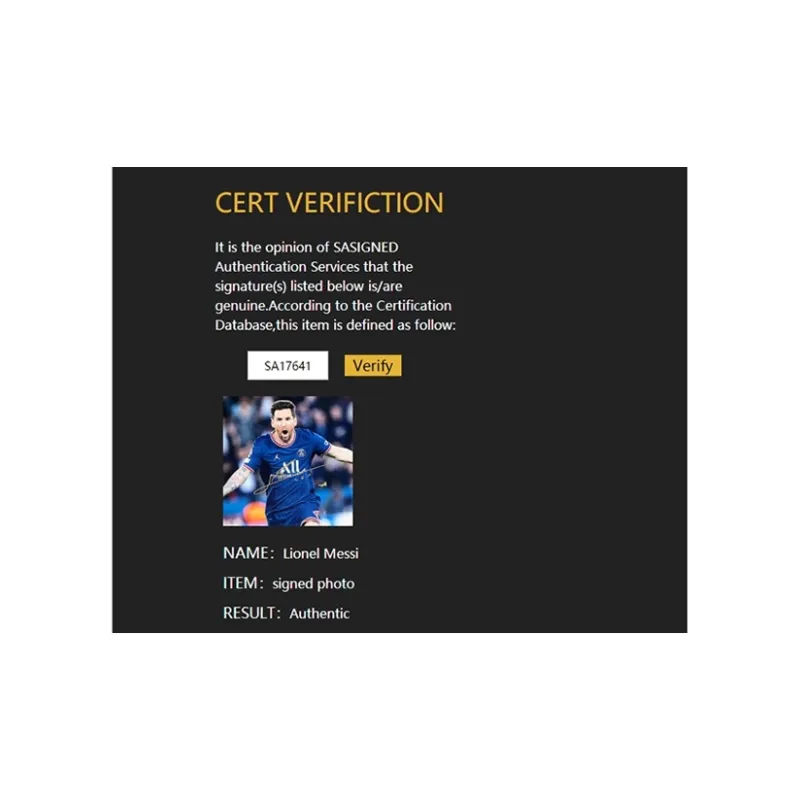 Three For Collection Messi Signed Photo Framed Included SA Certificate Paris Saint-Germain PSG-4
