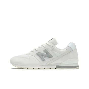 New Balance Anti Slip Wear Resistant Low Top Casual Running Shoes Men's White Gray