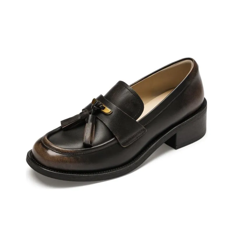 73Hours London Travelogue Loafers Women's Brown-1