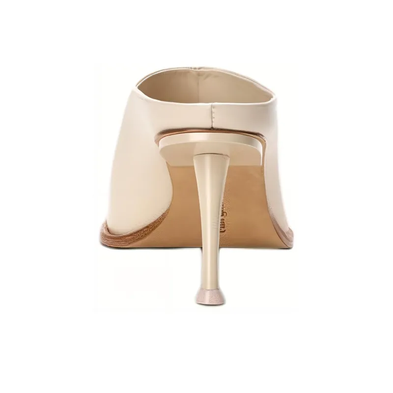 CULT GAIA Slip-Resistant Wrap-toe Slippers Women's White-3