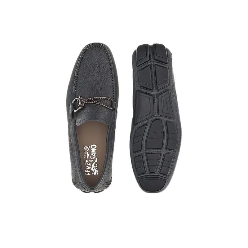 FERRAGAMO GANCINI Casual Shoes Men's Black-4