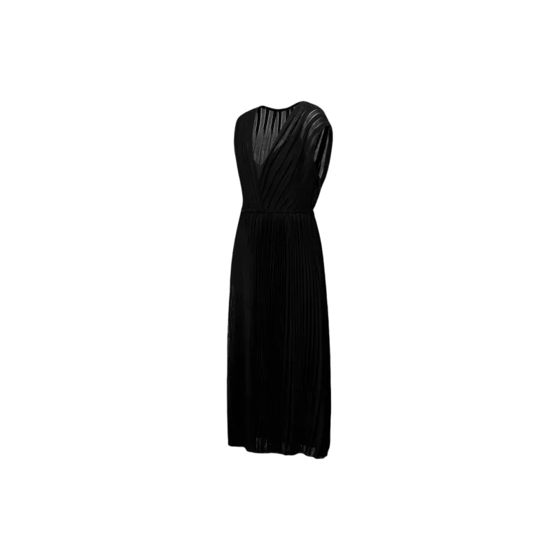 LOUIS VUITTON Pleated Silk Dress-2