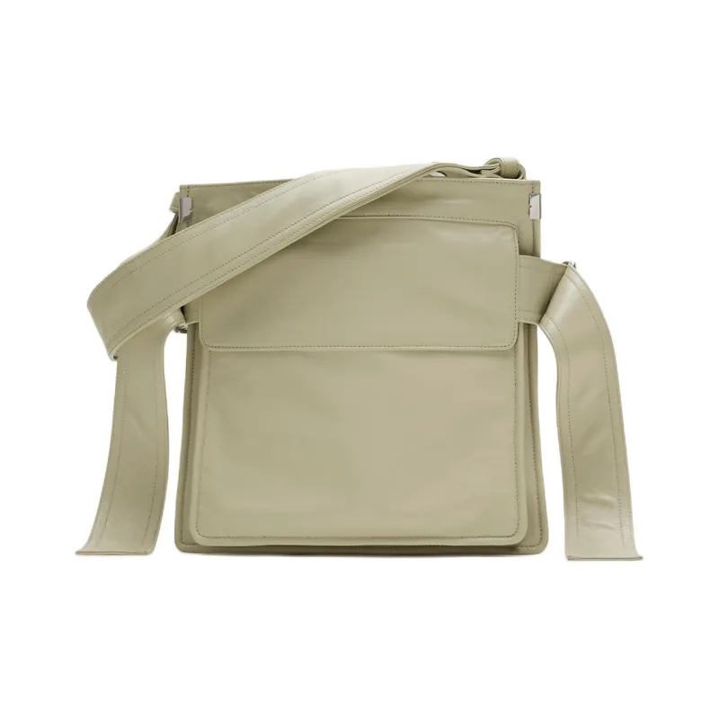 Burberry Trench Lambskin Tote Bag Shopping Bag Portable Crossbody Bag Shoulder Bag Small Size Women's Ivory White-2