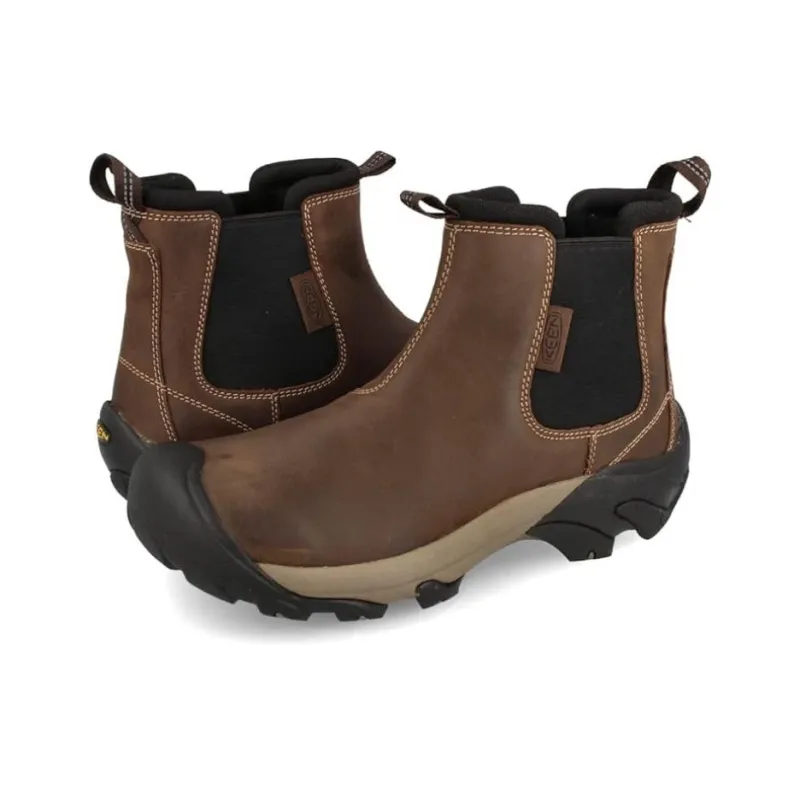 KEEN Targhee 2 Ankle-Length Chelsea Boots Medium Heel Men's Brown-2
