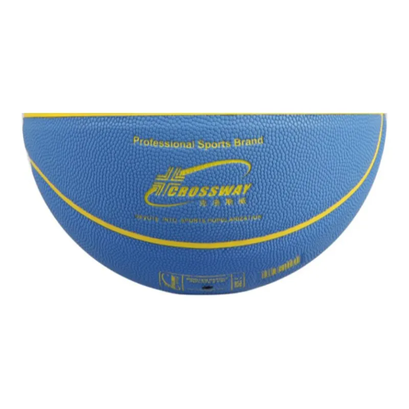 CROSSWAY PU Basketball Blue Yellow Size 5 Training Unisex-1