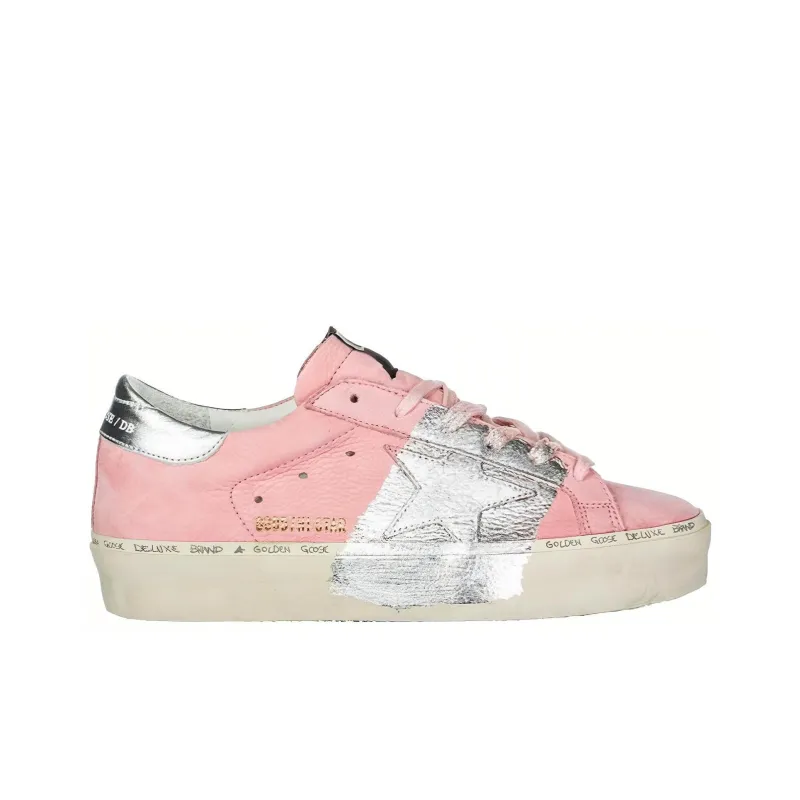 Golden Goose Low Top Skateboard Shoes Women's Pink-1
