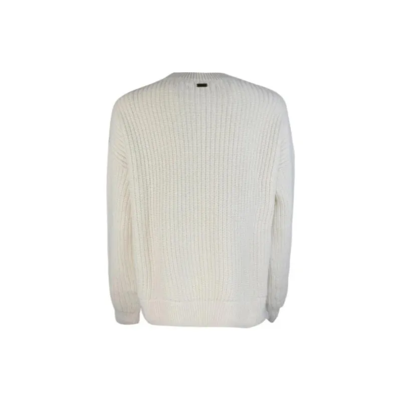 BARBOUR Crewneck Ribbed Jumper-1