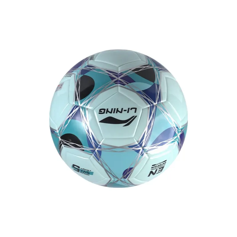 LiNing Size 5 Soccer TPU Seamless Thermal bonding Kids' Blue Green-2