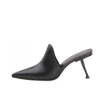 CULT GAIA Slip-Resistant Wrap-toe Slippers Women's Black