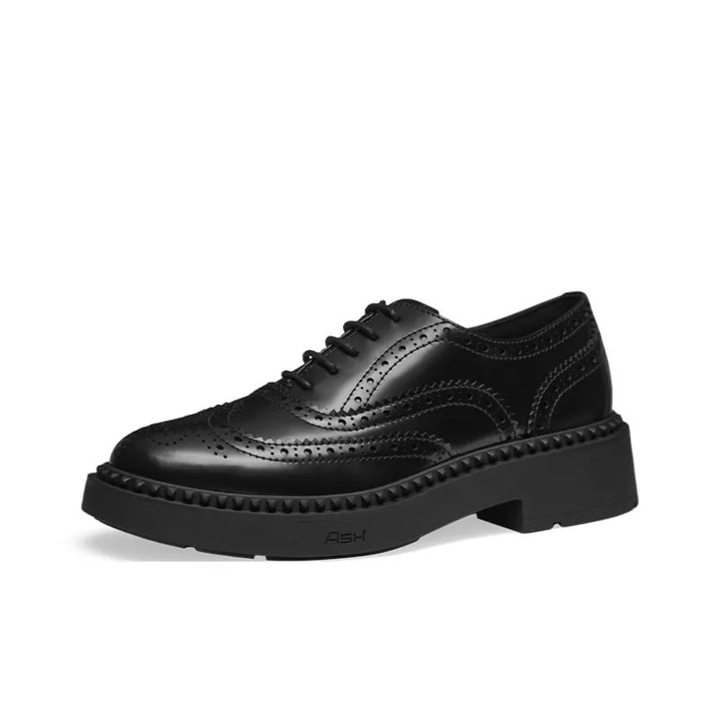 ASH MERCER Collection British Vintage Chunky Heel Unlined Shoes Women's-1