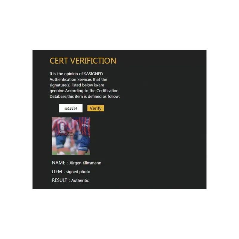 Three For Barcelona Barça Klinsmann Signed Photo With SA Certificate-5