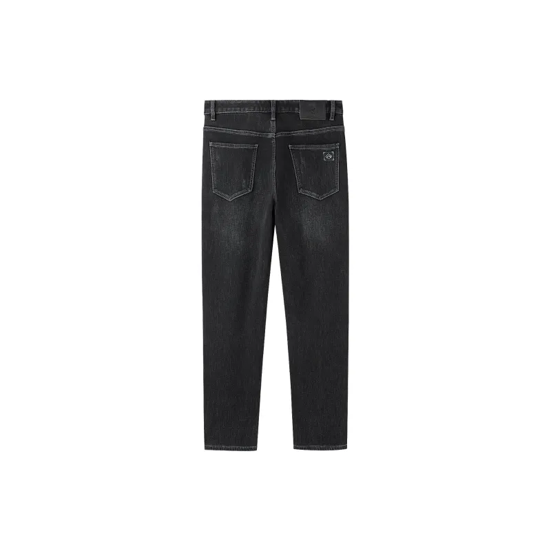 HLA Jeans Men Black Denim Gradient Dark 5G-1