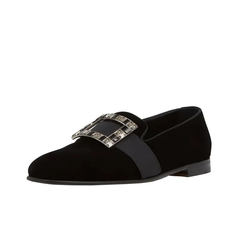 MANOLO BLAHNIK Eaton Loafers 1cm Men's Black-2