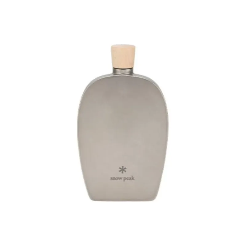 Snow Peak Outdoor Water Equipment Flask 150ml 250ml Titanium-4