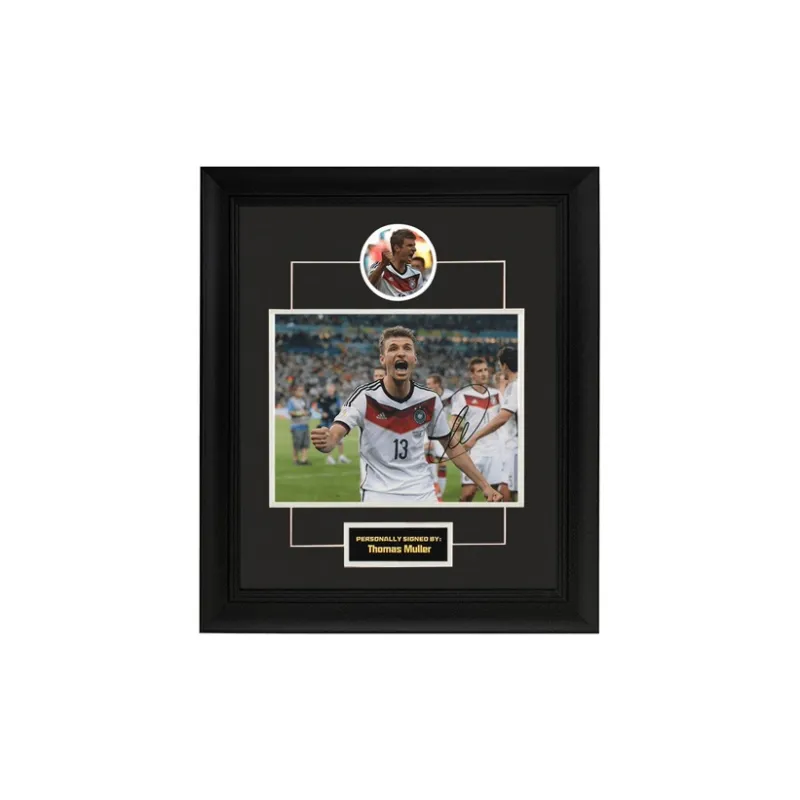 Three For Thomas Müller, Autographed Photo, Includes Certificate And Framed-1