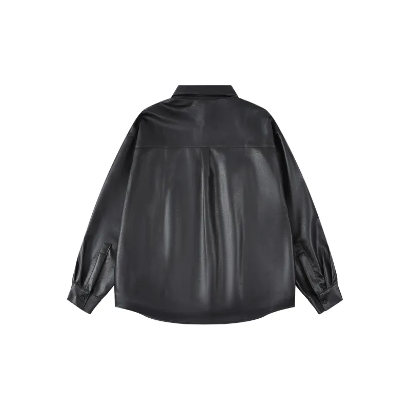 GEOFFREY B. SMALL Leather Jacket Unisex Black-1