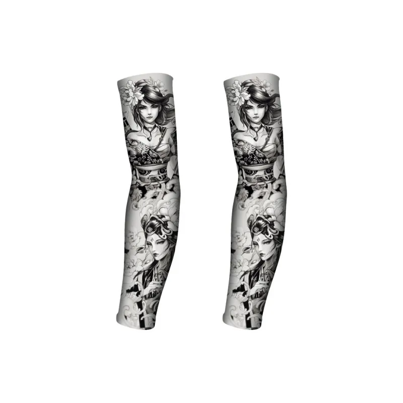 GXT Other Riding Equipment Cycling Arm Warmers Outdoor Unisex Shredded Milk/ice-25