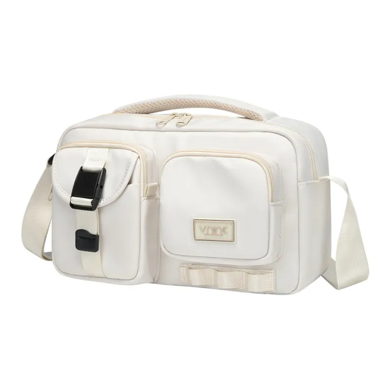 V.NINE Fabric Crossbody One Shoulder Handbag Medium Size Unisex Night Sky/Ecru-6