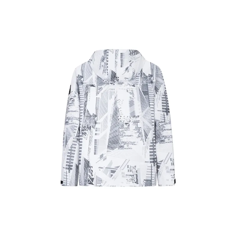 Anta Variety Training Collection Trench Coat Men's Pure White/All Over Print-1
