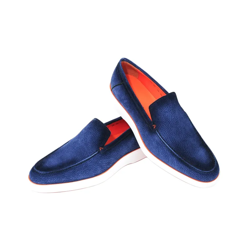Santoni Guido Casual Shoes Men's Blue-3