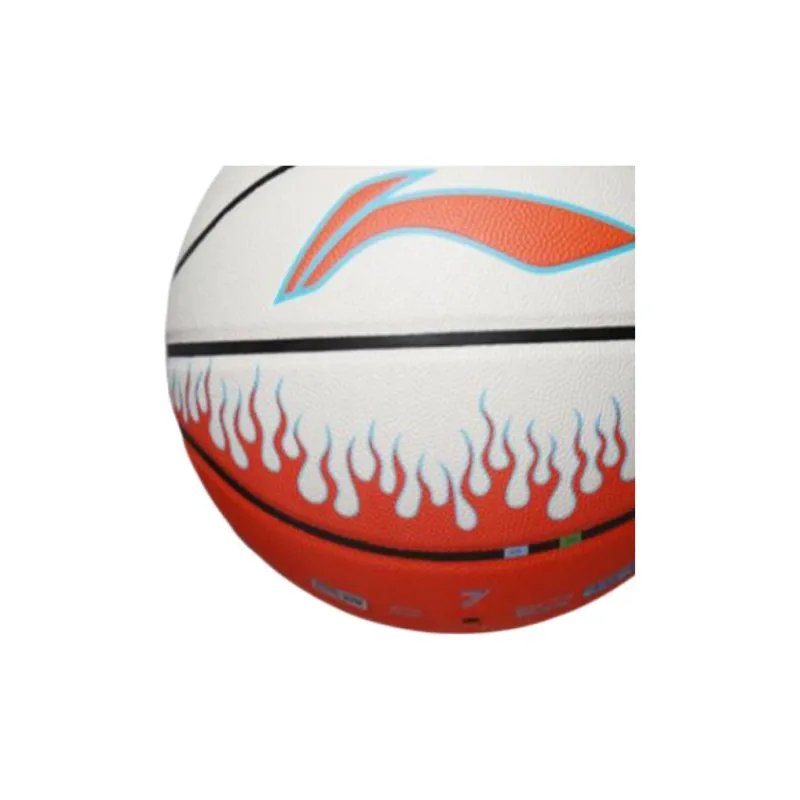 LiNing Moisture Absorbing Leather Basketball White Red Size 7 Ball Indoor, Outdoor, All-2