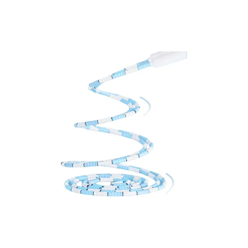 POVIT Student Supply Non Countable Jump Ropes Kids PE Cotton Rope, PP TPE Controller 2.9m-3